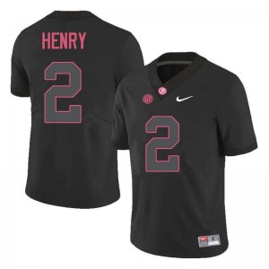 NCAA Men's Alabama Crimson Tide #2 Derrick Henry Stitched College Nike Authentic Black Football Jersey QY17S27SP